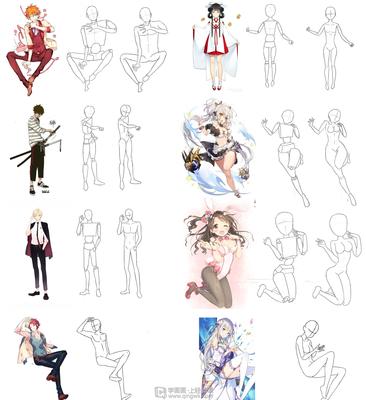 日系動漫人物人體比例入門 從基礎(chǔ)練習(xí)到角色設(shè)計的核心技巧