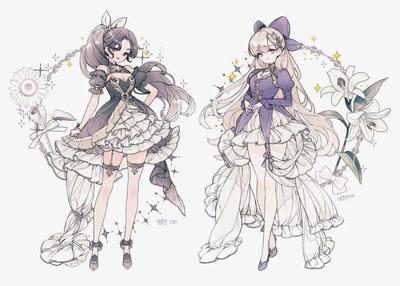 動(dòng)漫少女華麗禮服設(shè)計(jì)素材集 點(diǎn)亮創(chuàng)意靈感的夢(mèng)幻衣櫥